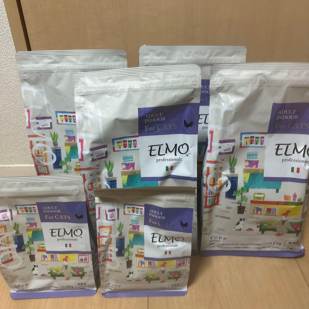 ELMO キャットフード ドライフード 成猫用 2kg×4 400g ×2