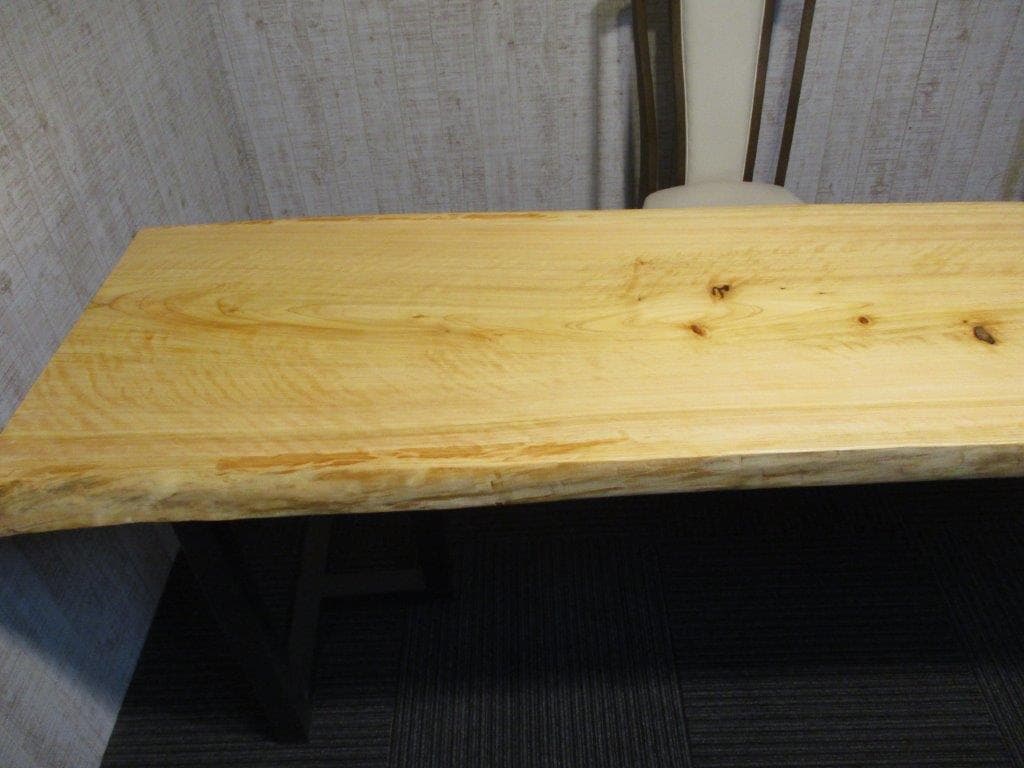 # 538 ■　檜　ヒノキ　長さ315cm　テーブル　カウンター　座卓　一枚板