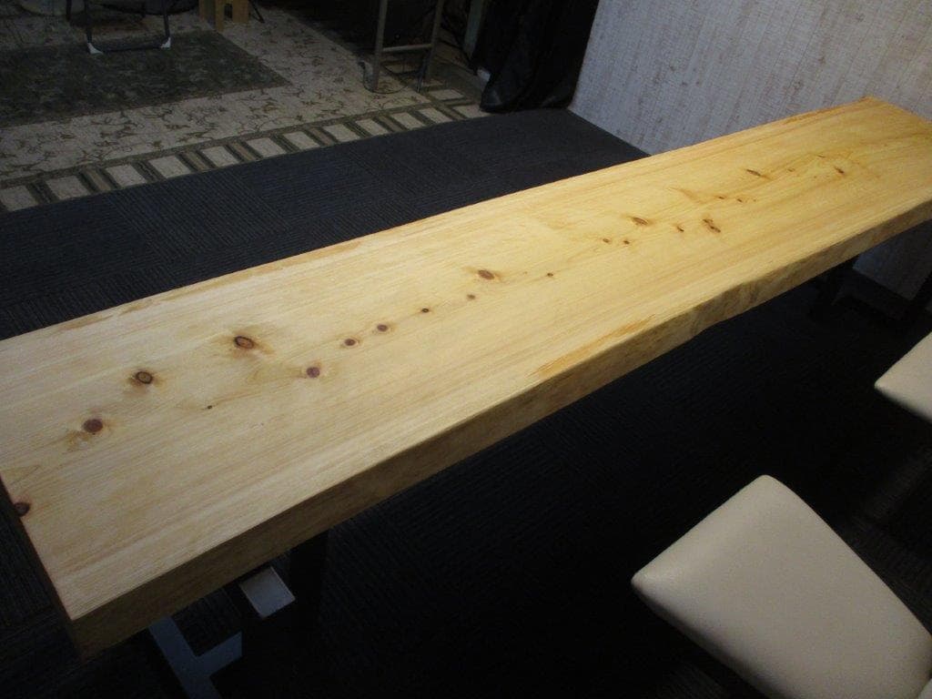 # 538 ■　檜　ヒノキ　長さ315cm　テーブル　カウンター　座卓　一枚板