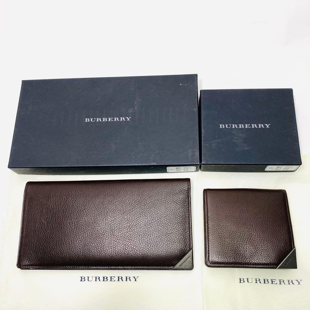 未使用 BURBERRY バーバリー二つ折り長財布 ケース 2点セット
