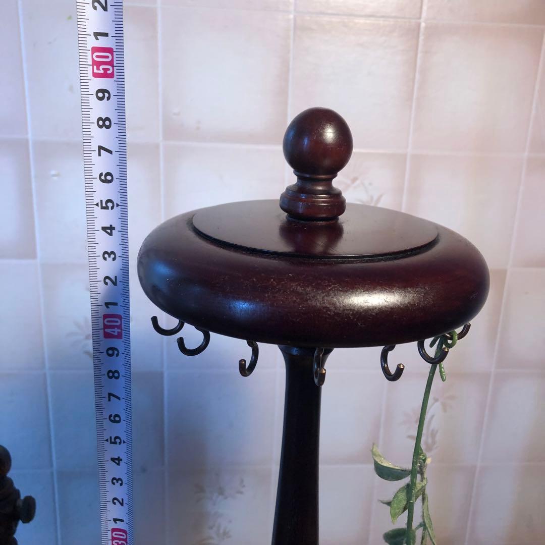 H 鏡台　メイクボックス　アクセサリースタンド　アンティーク調　スタンドミラー