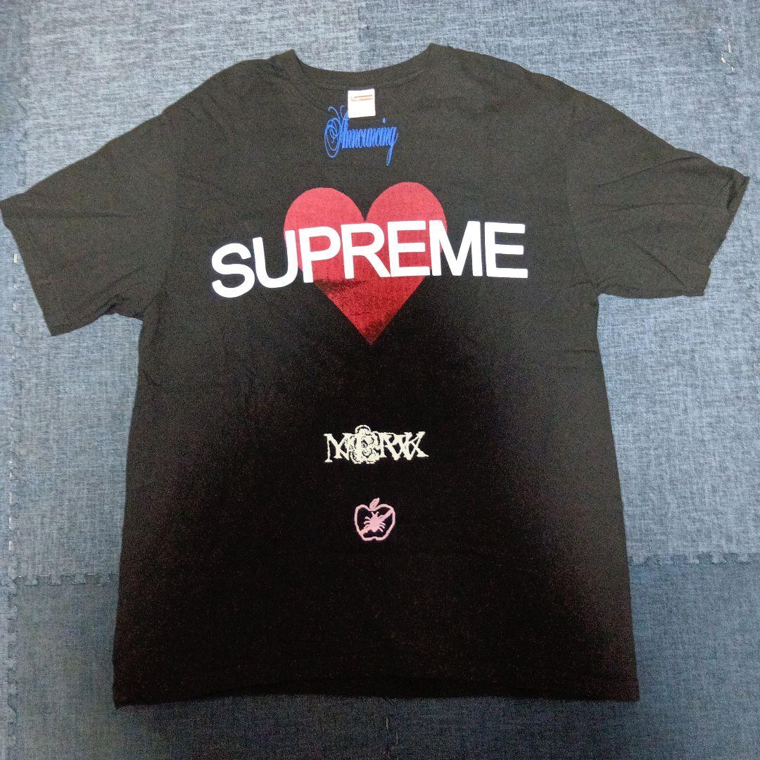 Supreme ハートデザイン Tシャツ