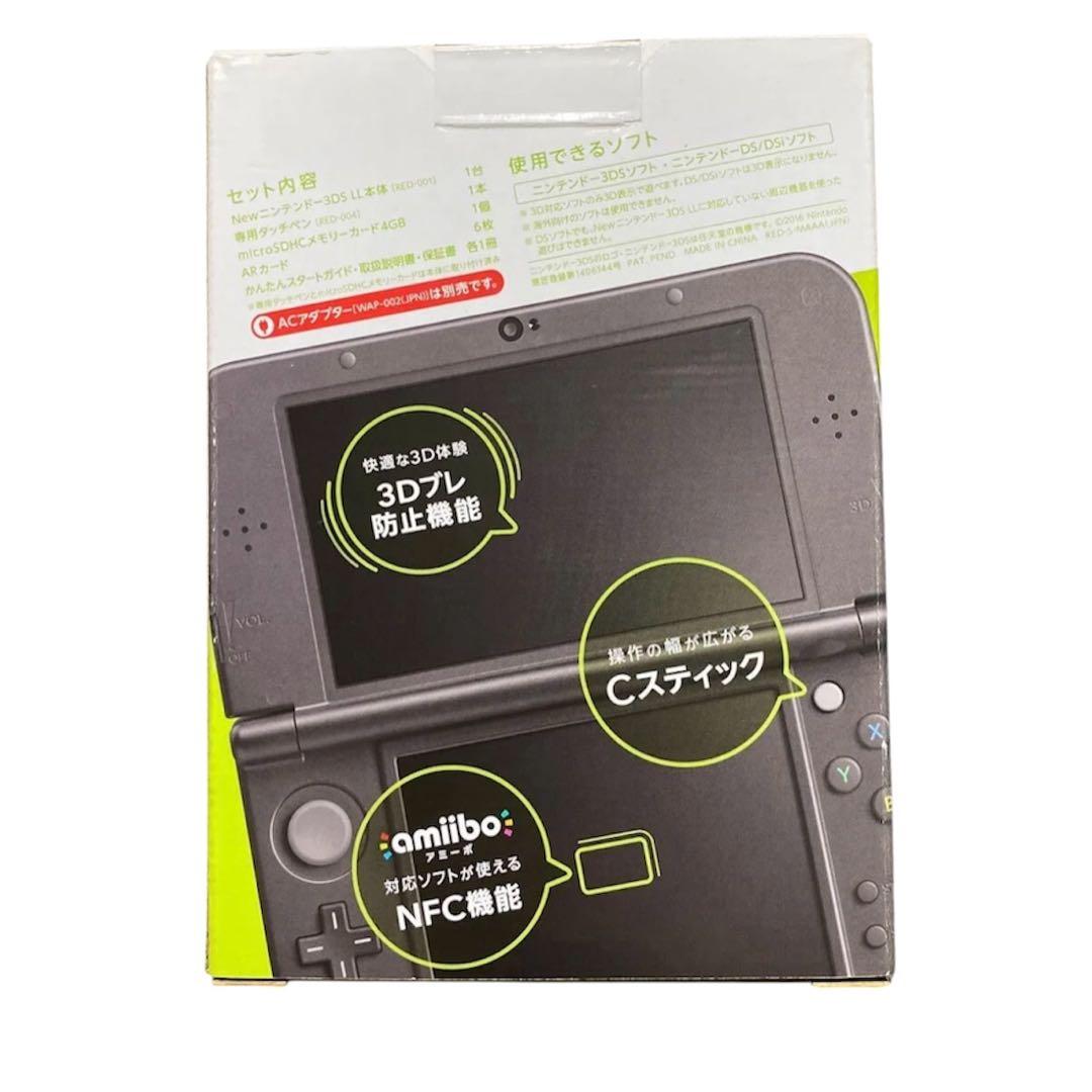 【動作品】Newニンテンドー3DS LL ライ ムxブラック本体