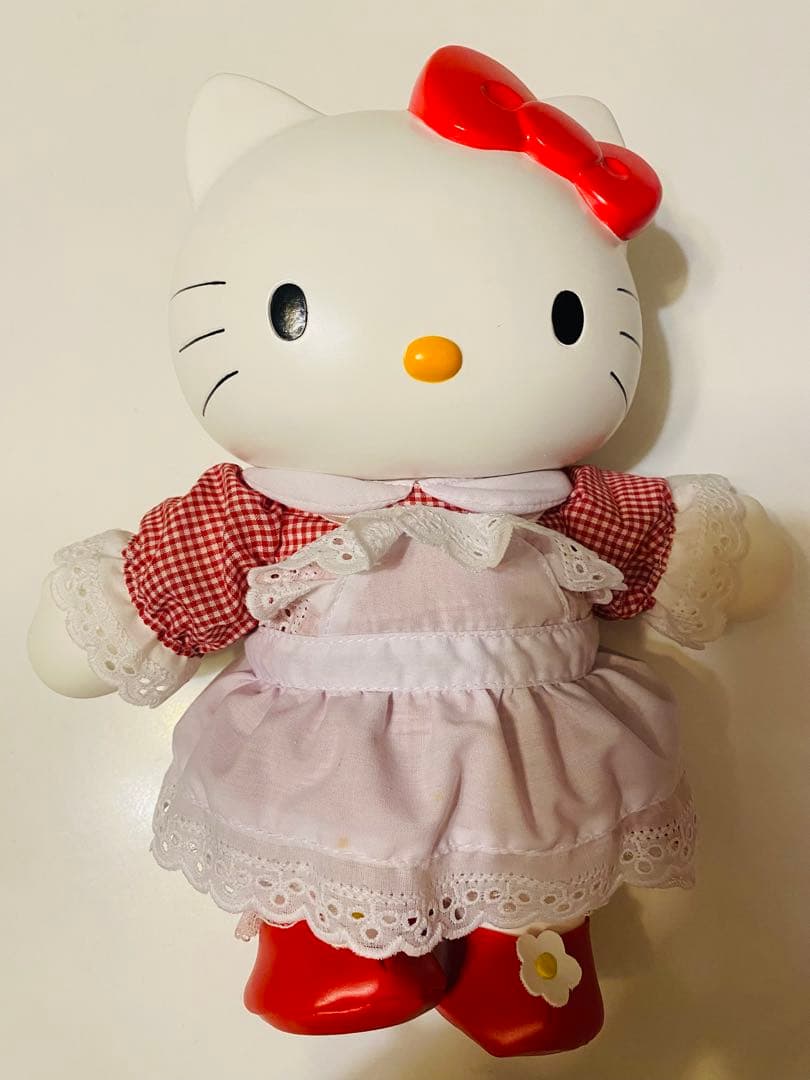 希少！平成レトロ！1998年Helloキティ着せ替えドール箱付き！