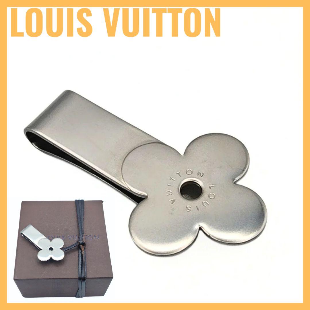 ルイヴィトン モノグラム フラワー マネークリップ ステンレススチール 札入れ