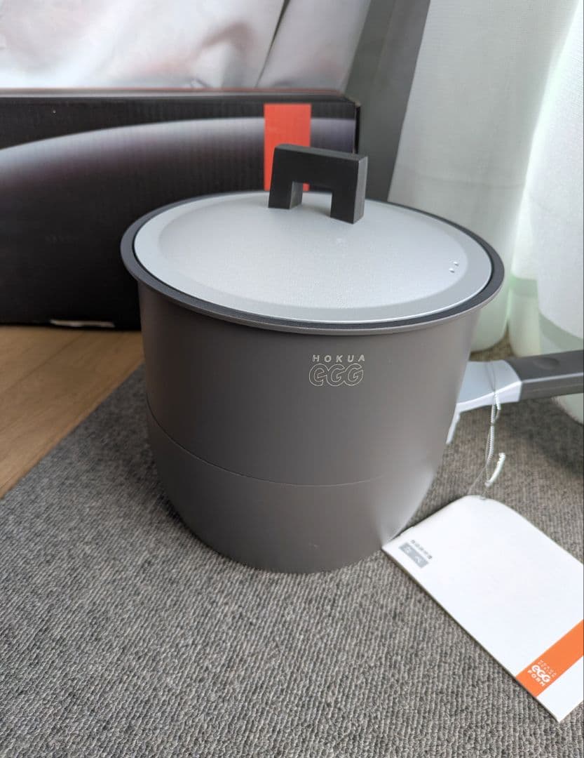 ホクア　18　ソースパン　片手鍋　蒸し器 EGGFORM　エッグフォルム　その2