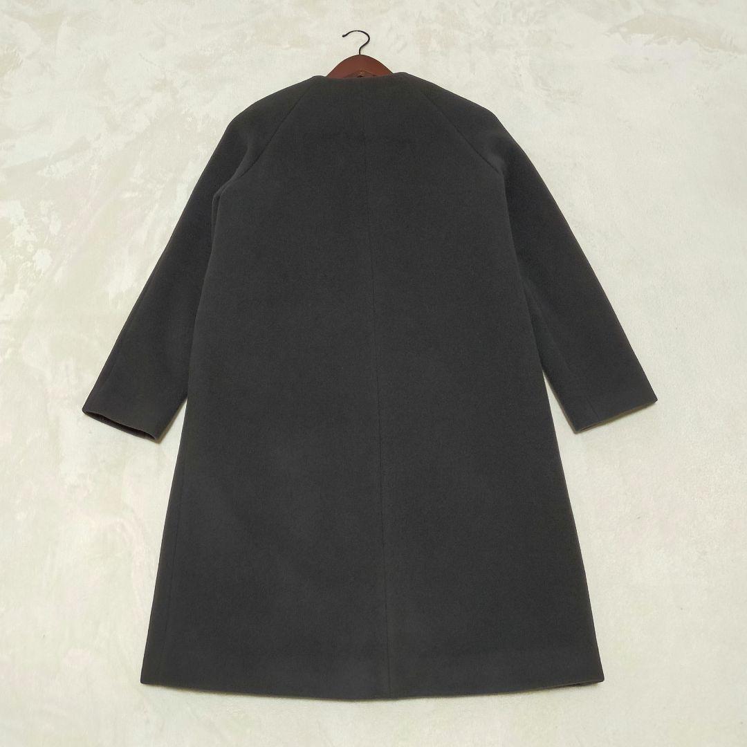 現行タグ　ANAYI　カシミヤ混　ダブルビーバークルーコート　38サイズ