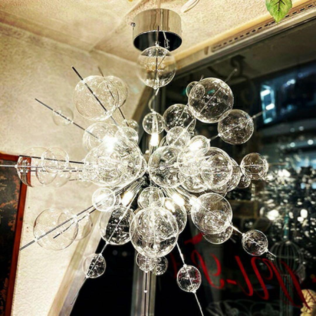 Bubble large Silver シャンデリア