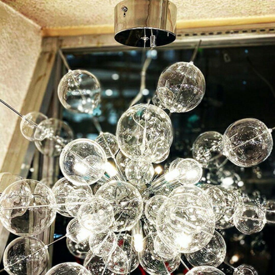 Bubble large Silver シャンデリア