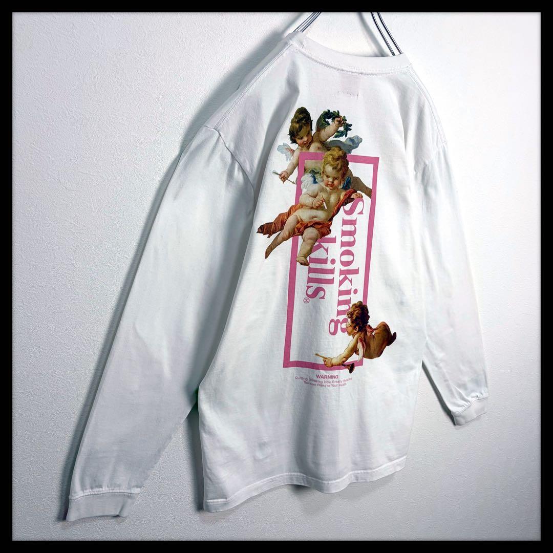 【美品】FR2 梅 エンジェル 天使 長袖Tシャツ ピンク 限定カラー 入手困難