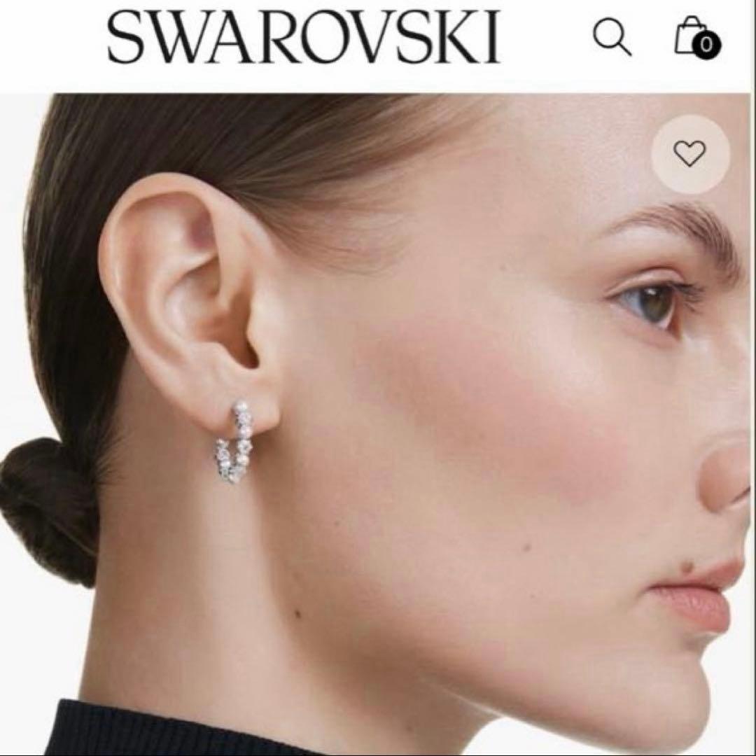 スワロフスキー フープピアス