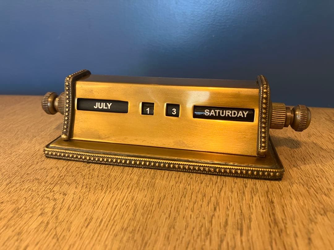 Dorado 真鍮製 デスクトップカレンダー