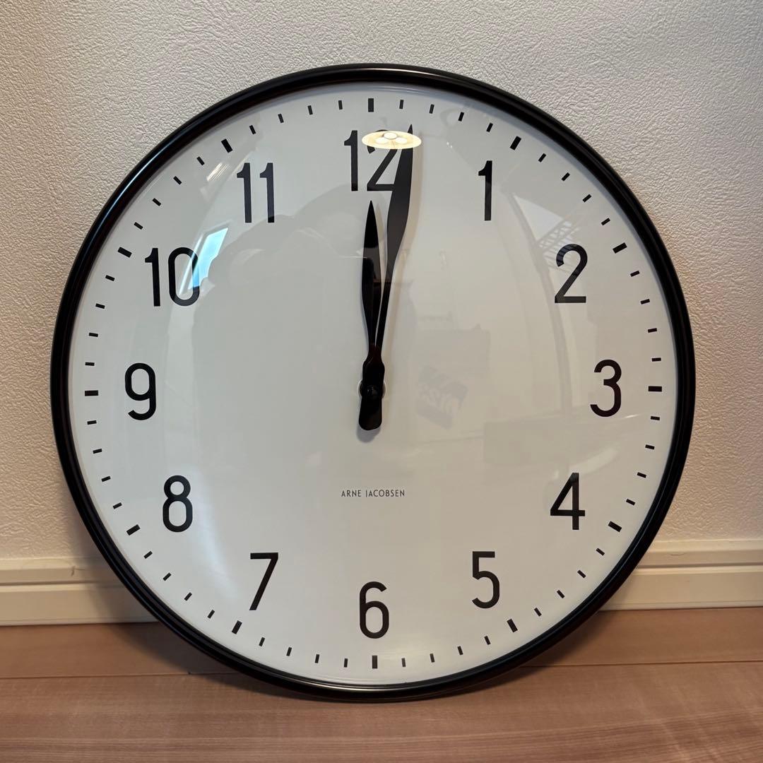 アルネヤコブセン ステーションウォールクロック29cm 未使用品