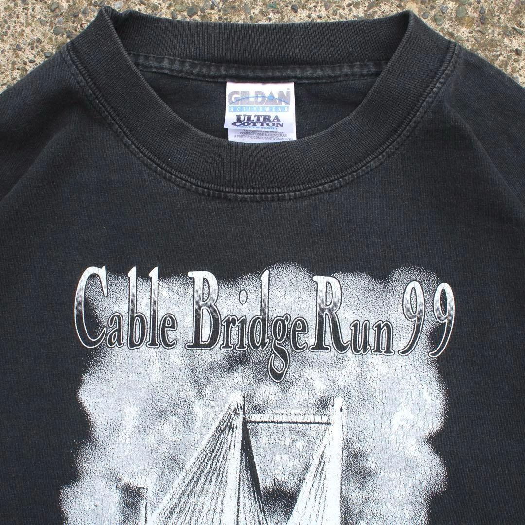 90's ワシントン州のエドへンドラー橋を走るRun大会 古着 ロングスリーブT