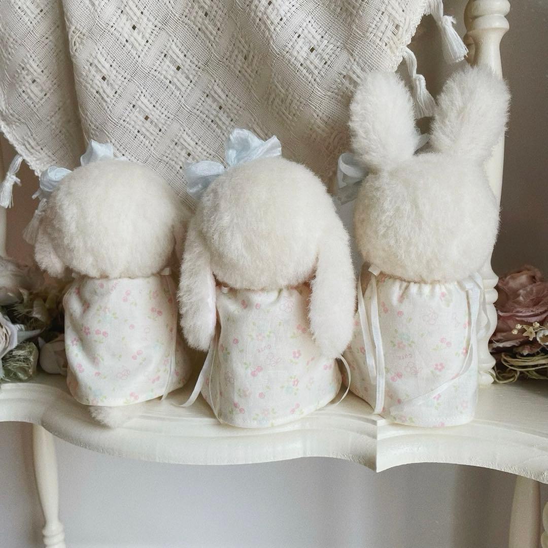 モコモコたち耳ちゃん うさぎ ハンドメイド 兎 ぬいぐるみ 海外作家様