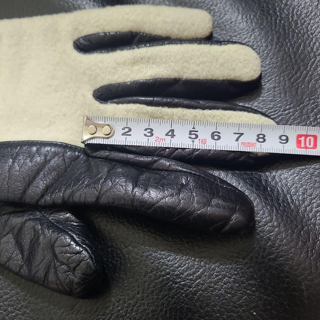 NEIGHBORHOOD ネイバーフッド リブ付き レザーグローブ 手袋M