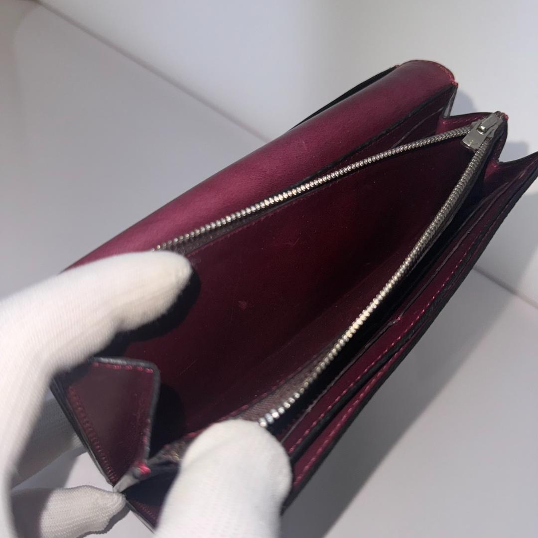 希少品 良品 ワイルドスワンズ ウェイブ シュランケンカーフ 長財布 トープ