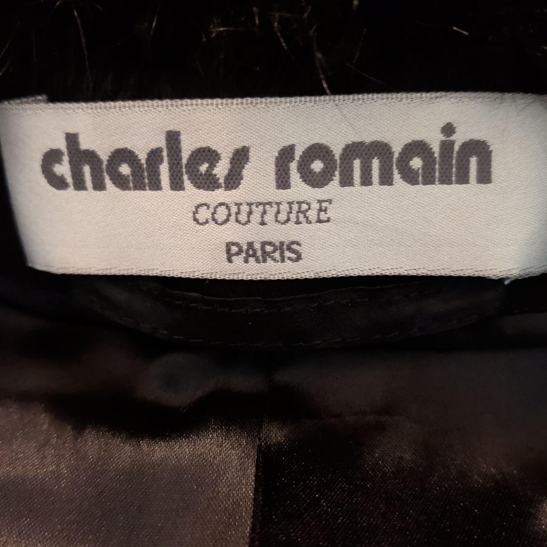 フランス製 Charles Romain カシミヤ・アンゴラ混 マキシ丈コート