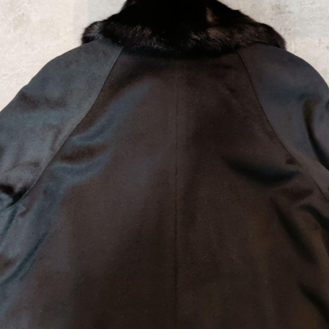 フランス製 Charles Romain カシミヤ・アンゴラ混 マキシ丈コート