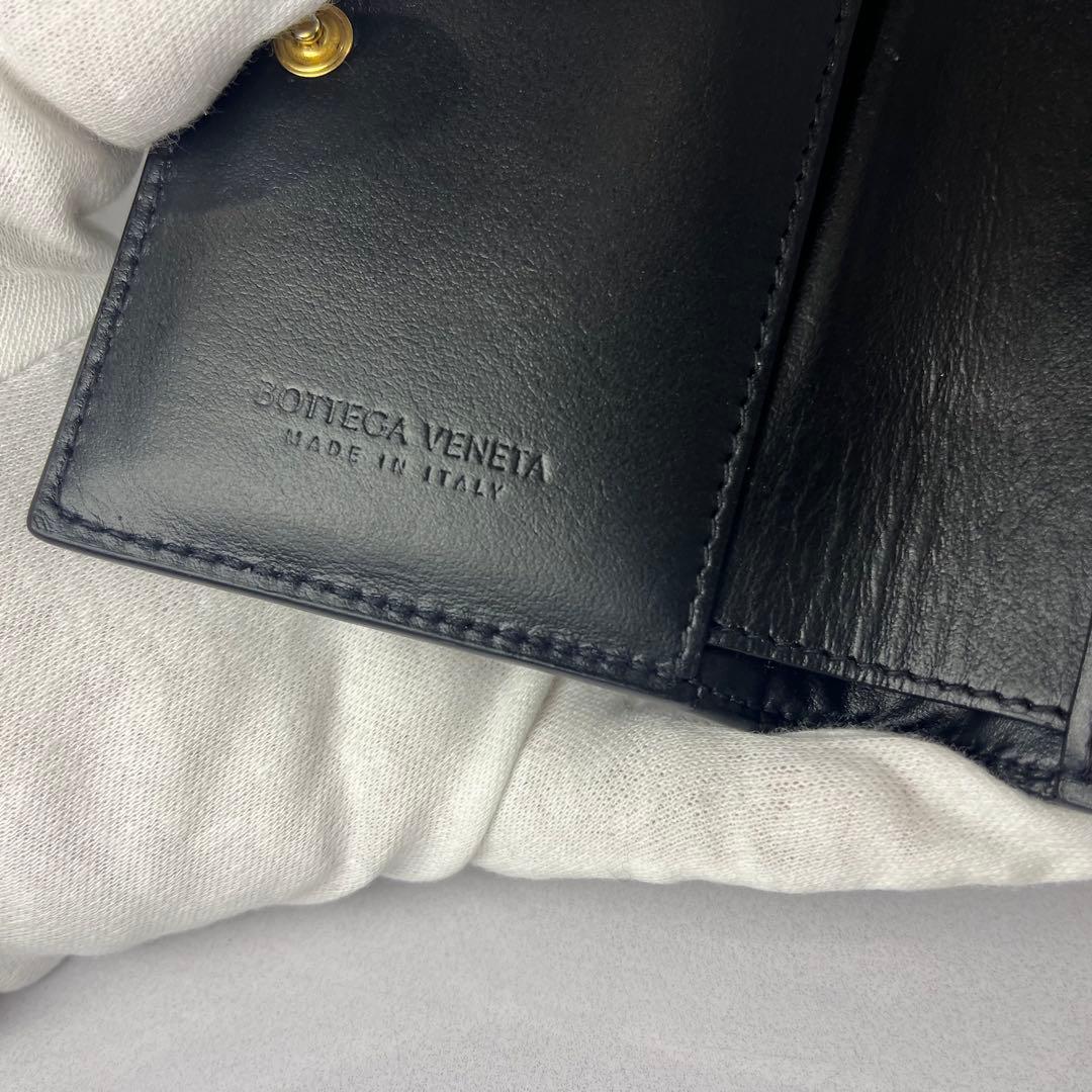 BOTTEGA VENETA カセット 二つ折り 財布 美品 ボッテガ ブラック