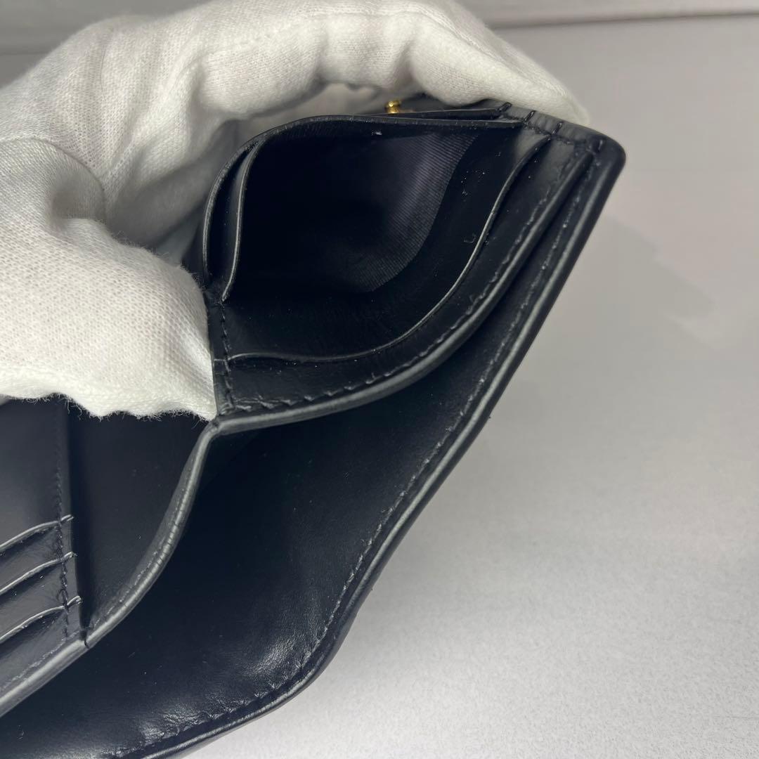 BOTTEGA VENETA カセット 二つ折り 財布 美品 ボッテガ ブラック