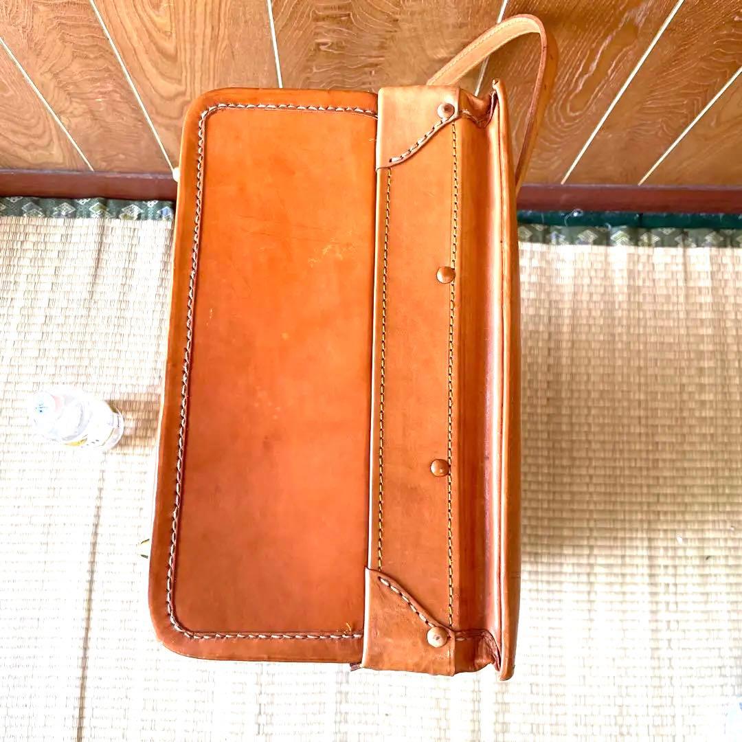 Leaves リーブス ユーラシア トランクキャリーケース 本革　ヌメ革