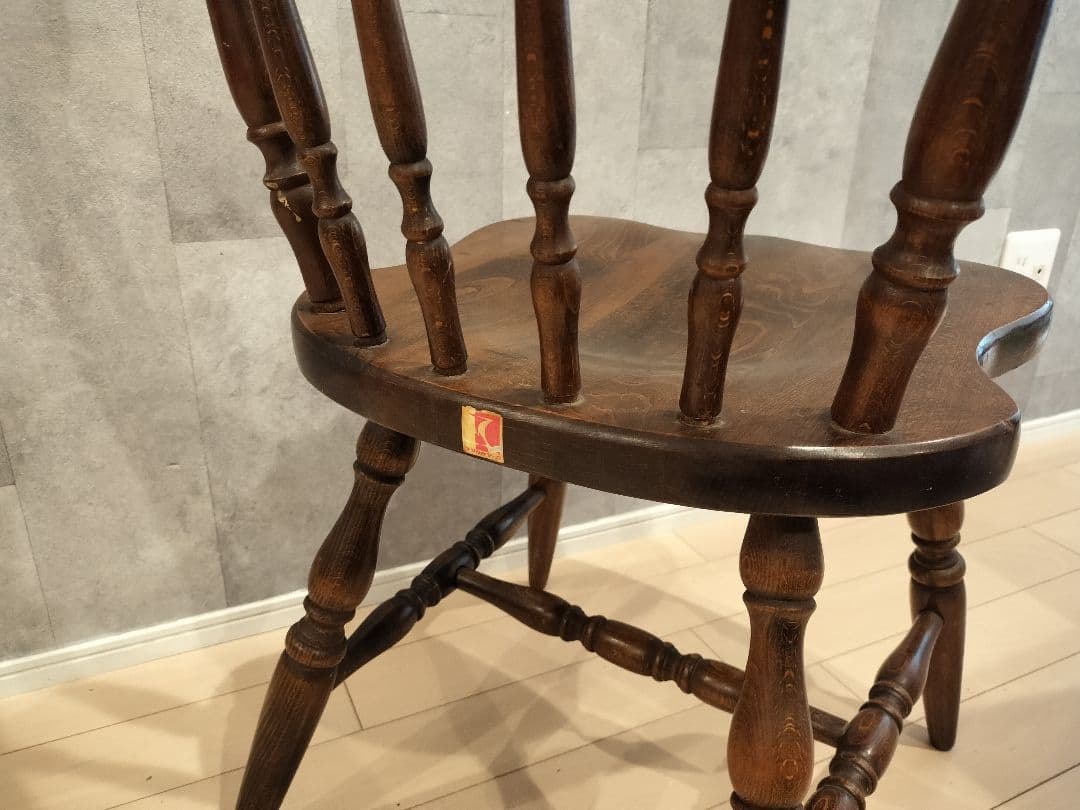 飛騨産業 キツツキマーク ウィンザーチェア アンティーク ヴィンテージチェア　①