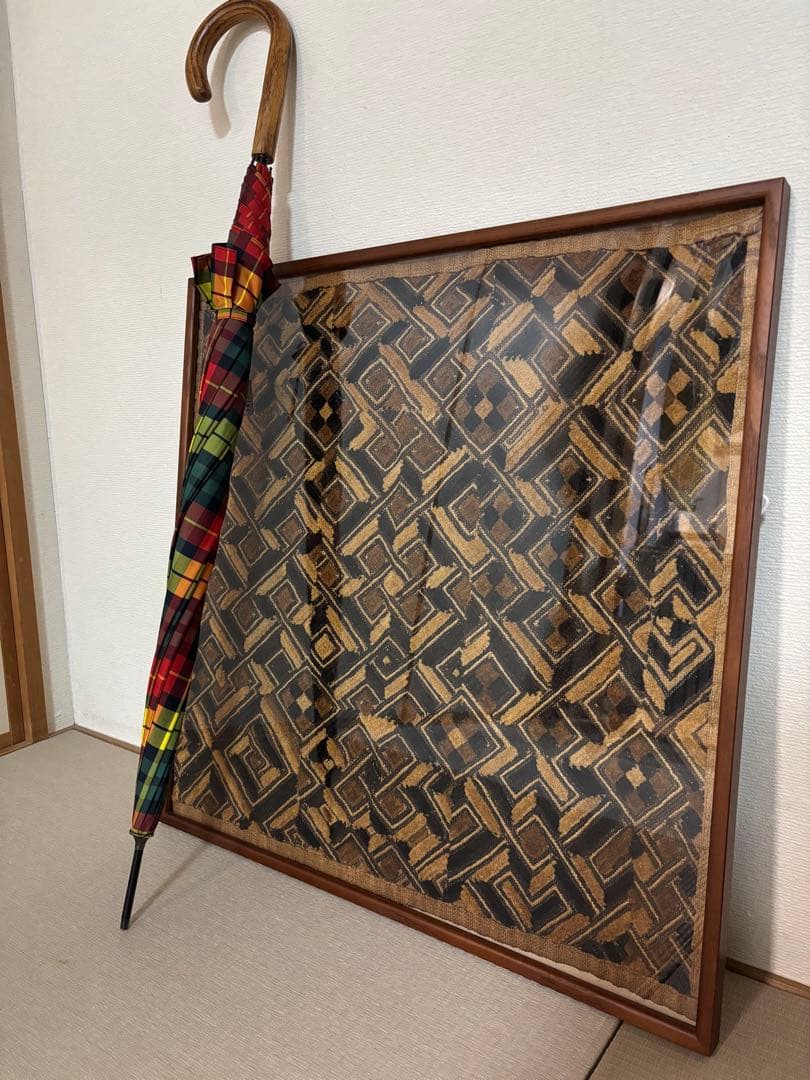 クバ布　草ビロード　アフリカ民族布