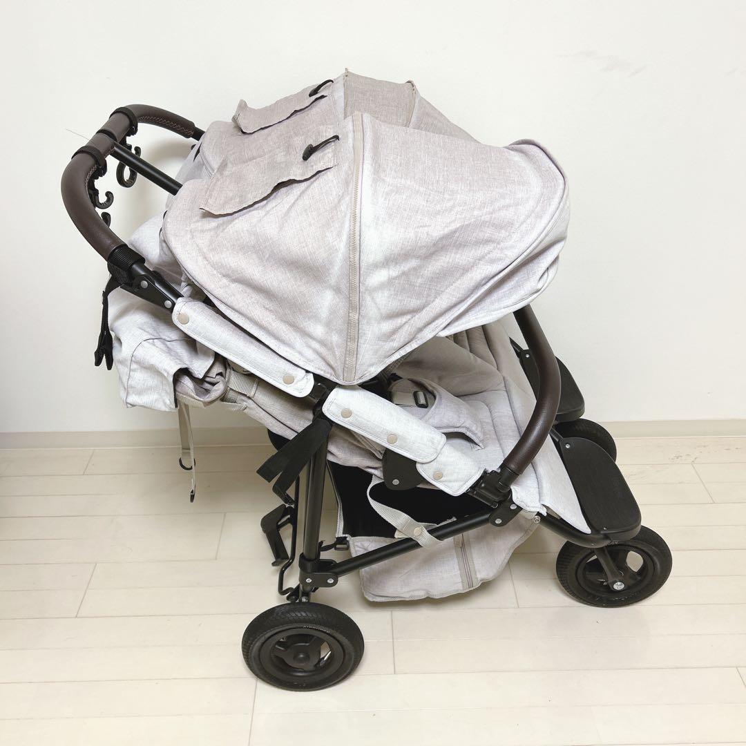 エアバギー ココダブルEXフロムバース レインカバー 空気入れ付