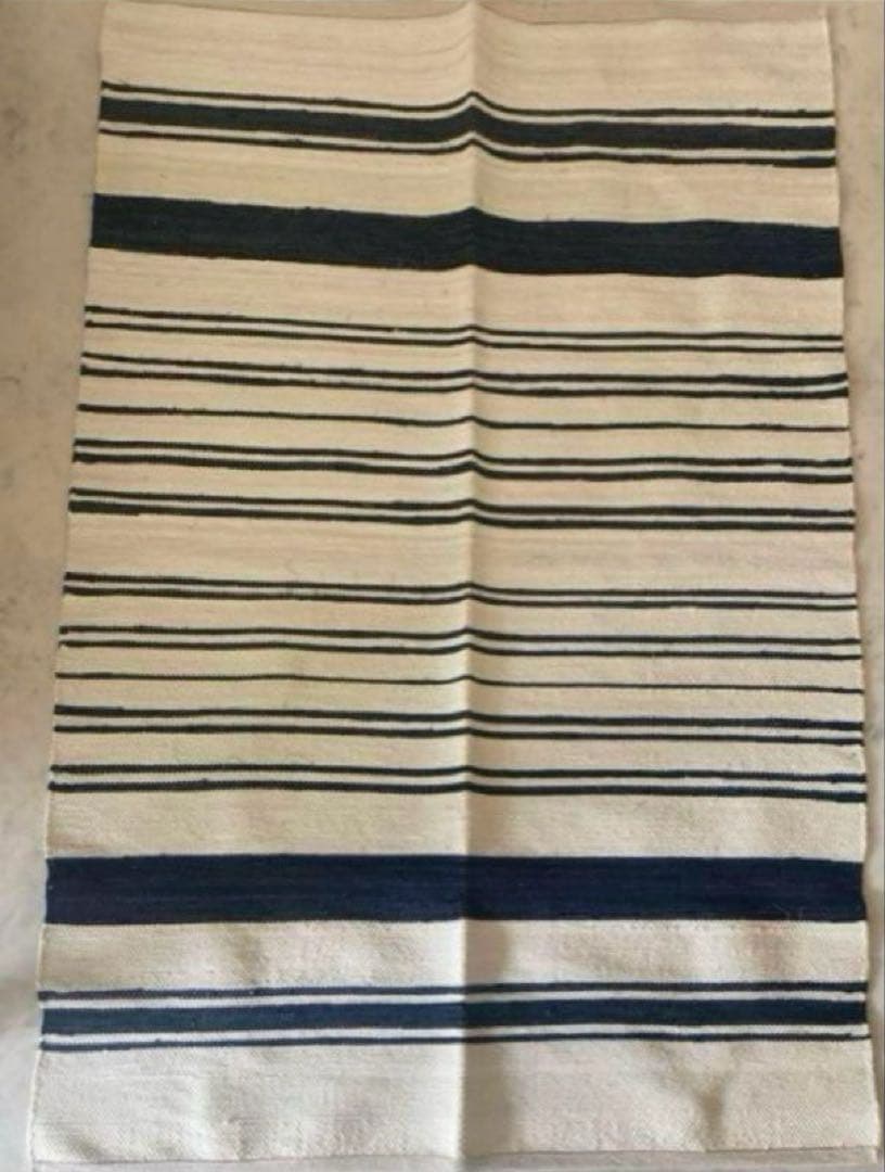 インド裂織ラグ インディゴ ベニワレン dosa kaya select ヤエカ