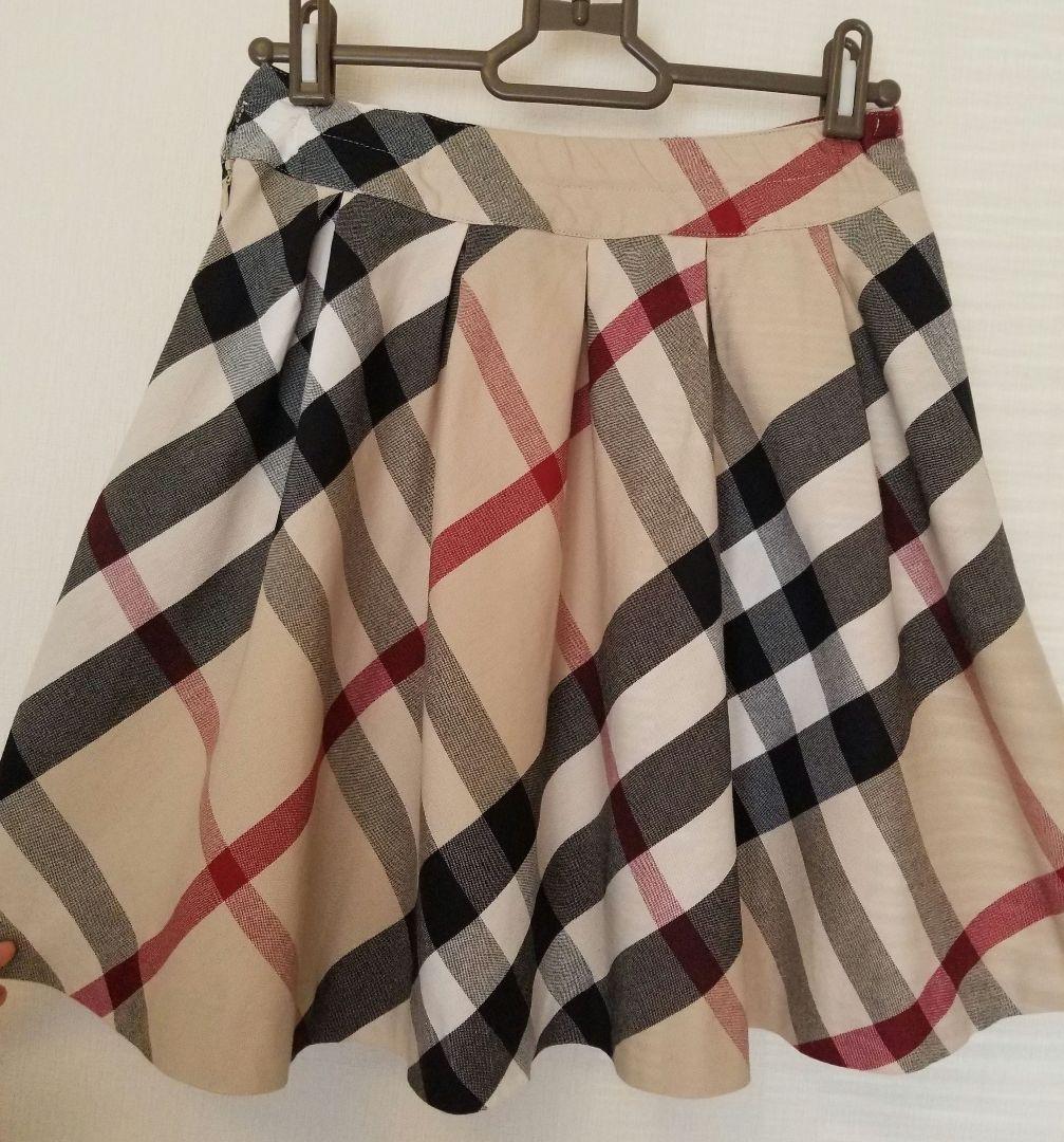 バーバリーキッズスカート未使用近 美品バーバリーロンドンノバチェック150160