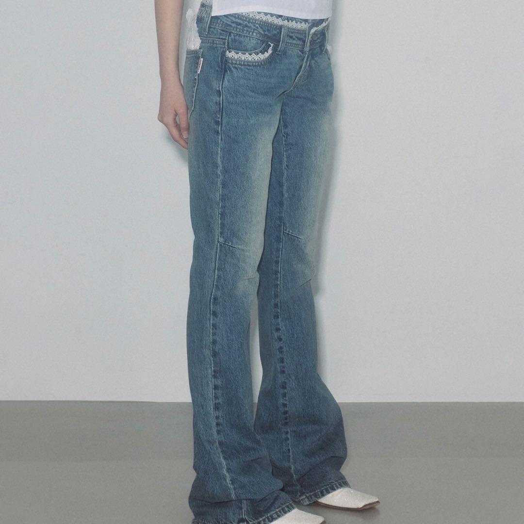 はむ子SCULPTOR DoubleWaistBootsCutDenim