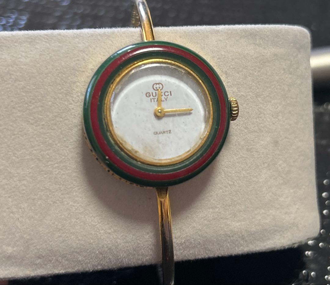 【GUCCI】グッチ　チェンジベゼル　ゴールドウォッチ　ブレスレットヴィンテージ