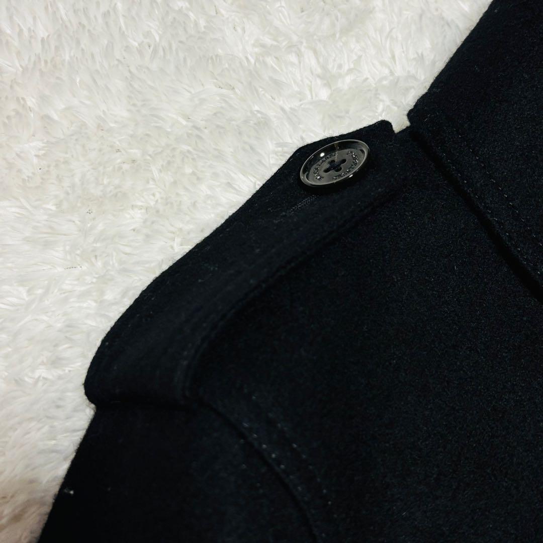 極美品 ブラック レーベル クレストブリッジ トレンチコート ウール チェック