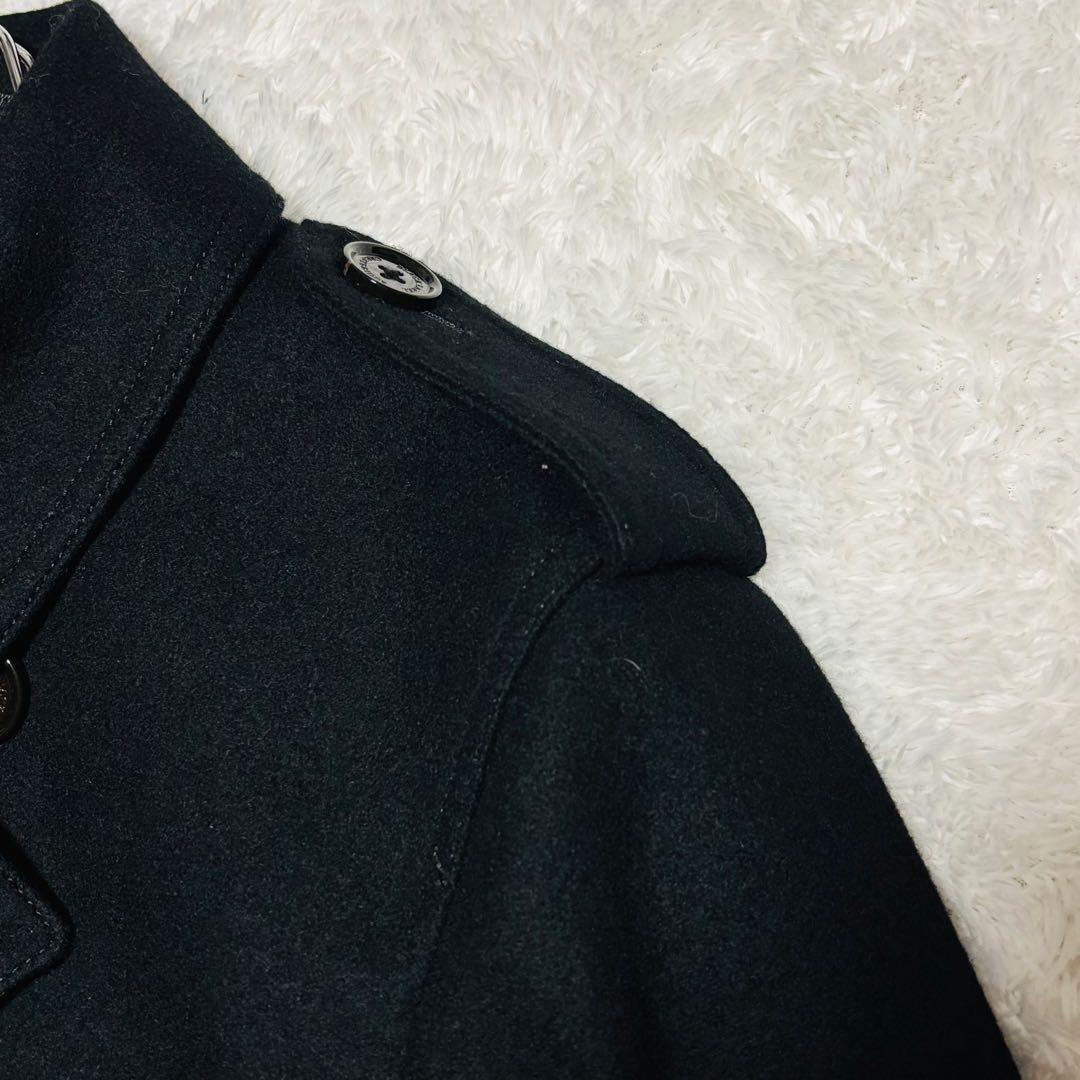 極美品 ブラック レーベル クレストブリッジ トレンチコート ウール チェック