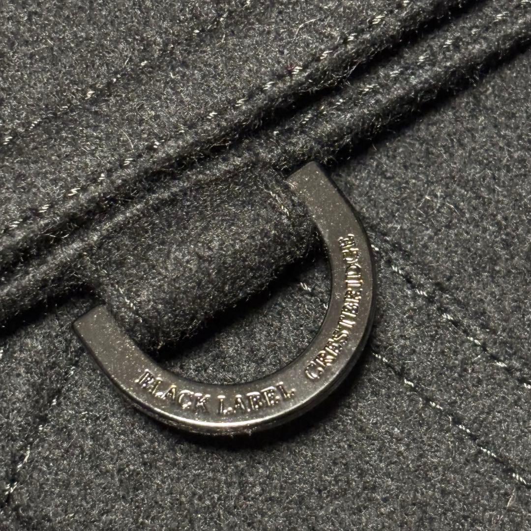 極美品 ブラック レーベル クレストブリッジ トレンチコート ウール チェック