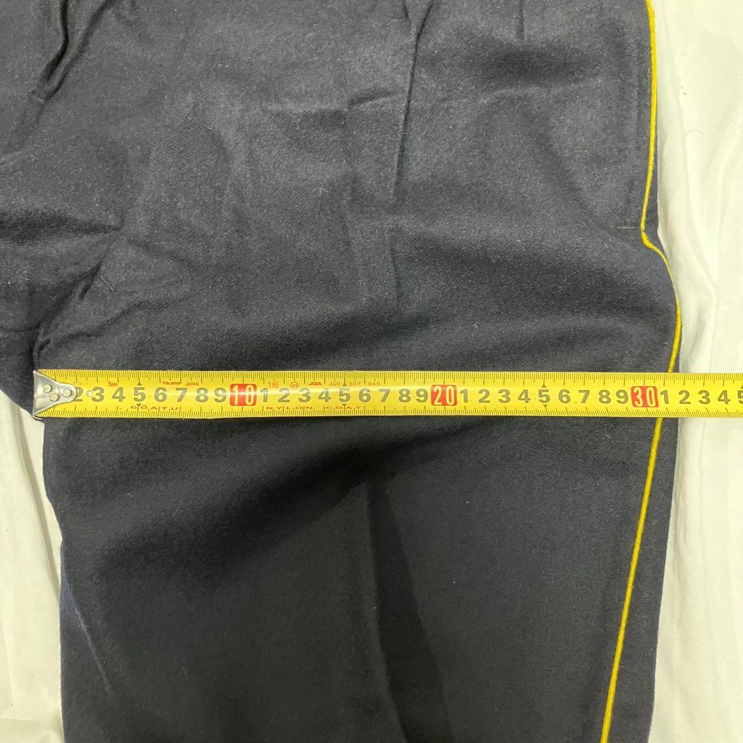 50'sフランス軍 国境警備隊 ウール パンツ (ネイビー×イエロー) 実物