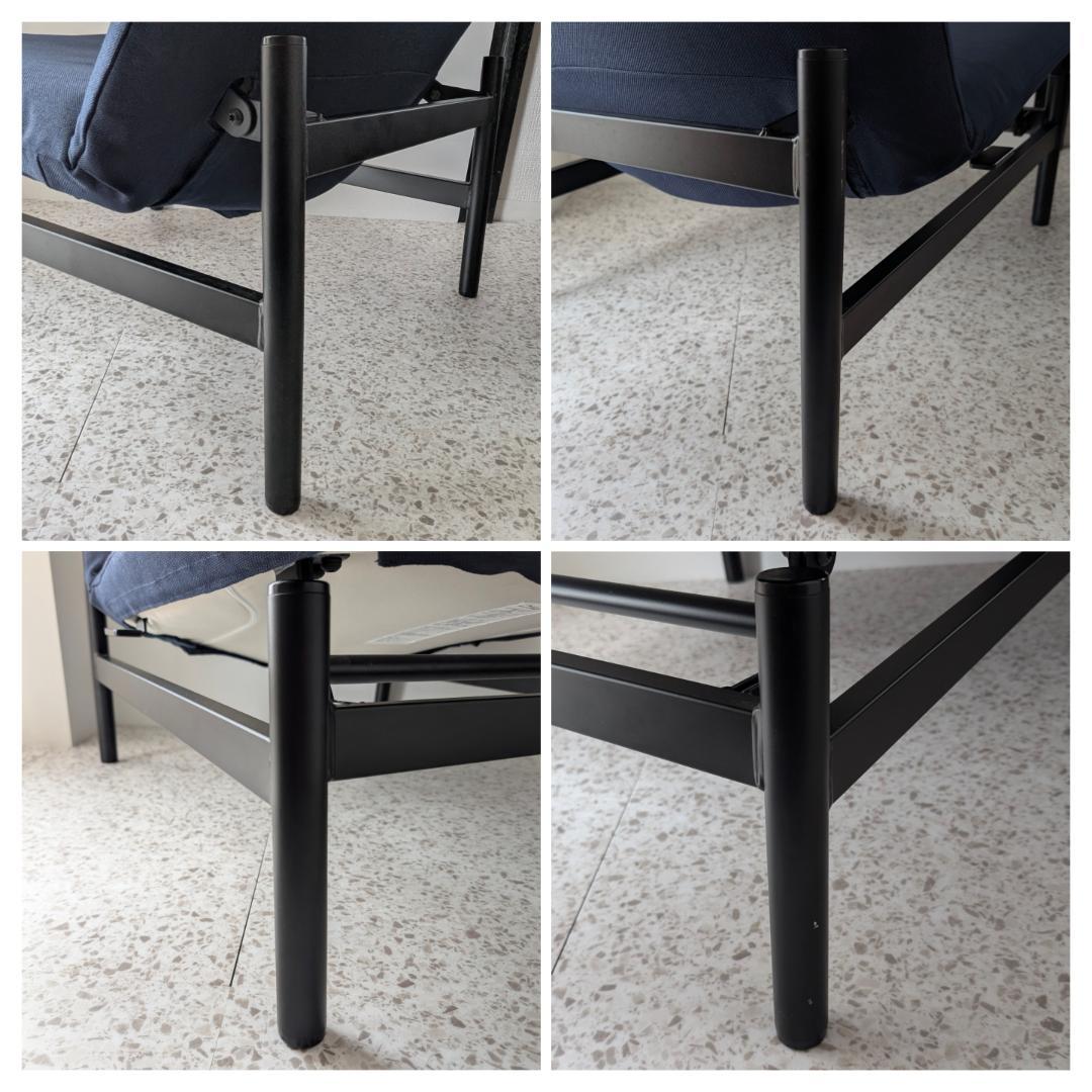 USED MUJI 無印良品 リクライニング ラウンジソファ ネイビー 廃番