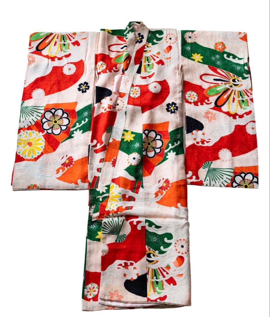 アンティーク着物　3歳七五三　子供着物