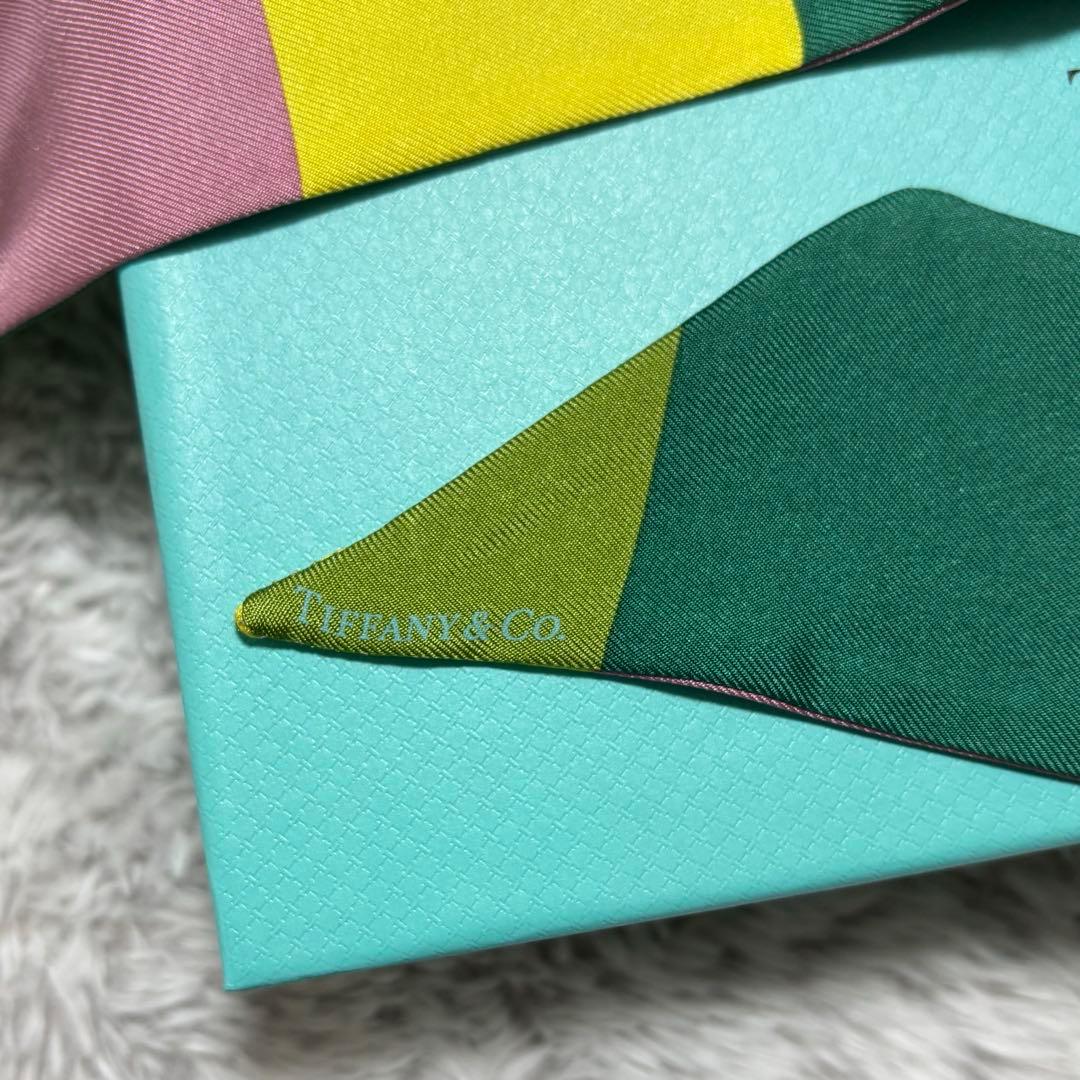 ティファニー　Tiffany バード　オン　ア　ロック　リボンスカーフ