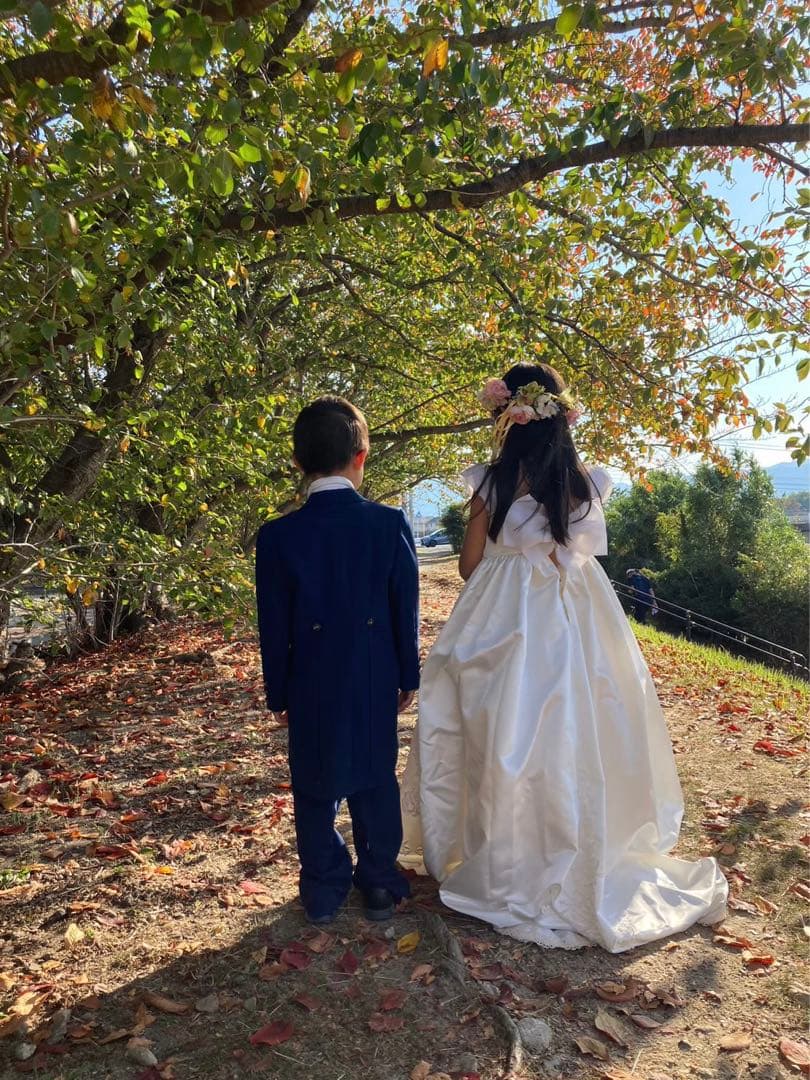 ウェディングドレス風子どもドレス