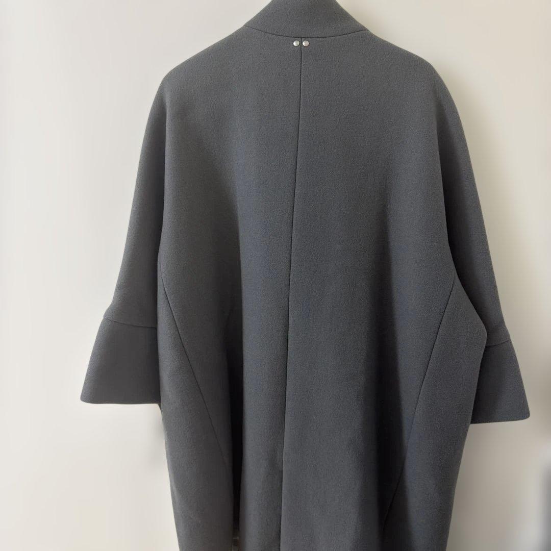 【新品未使用】ヤマダヤ Aga+ 日本製 ダブルメルトン ウールコート グレー9
