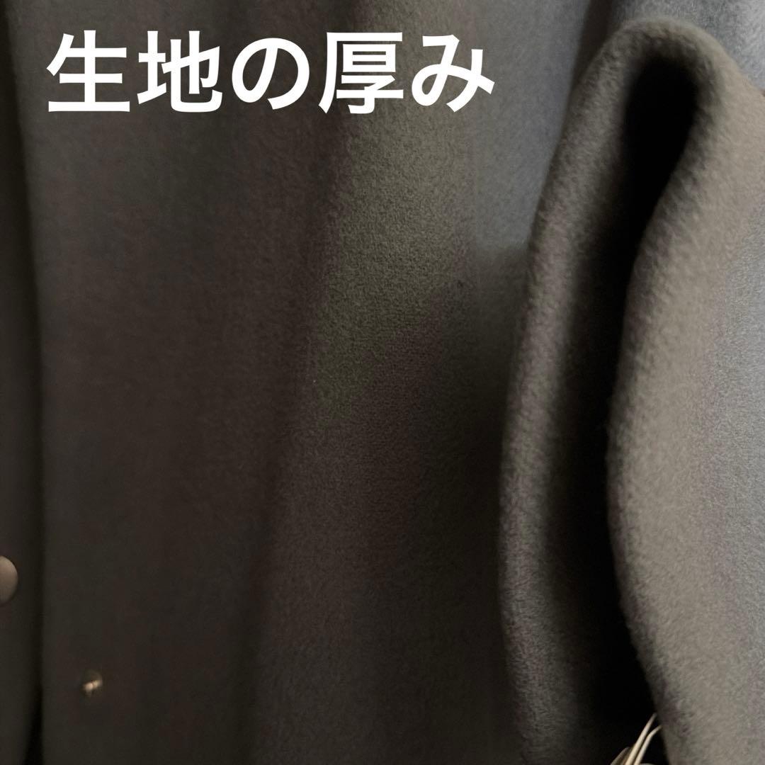 【新品未使用】ヤマダヤ Aga+ 日本製 ダブルメルトン ウールコート グレー9