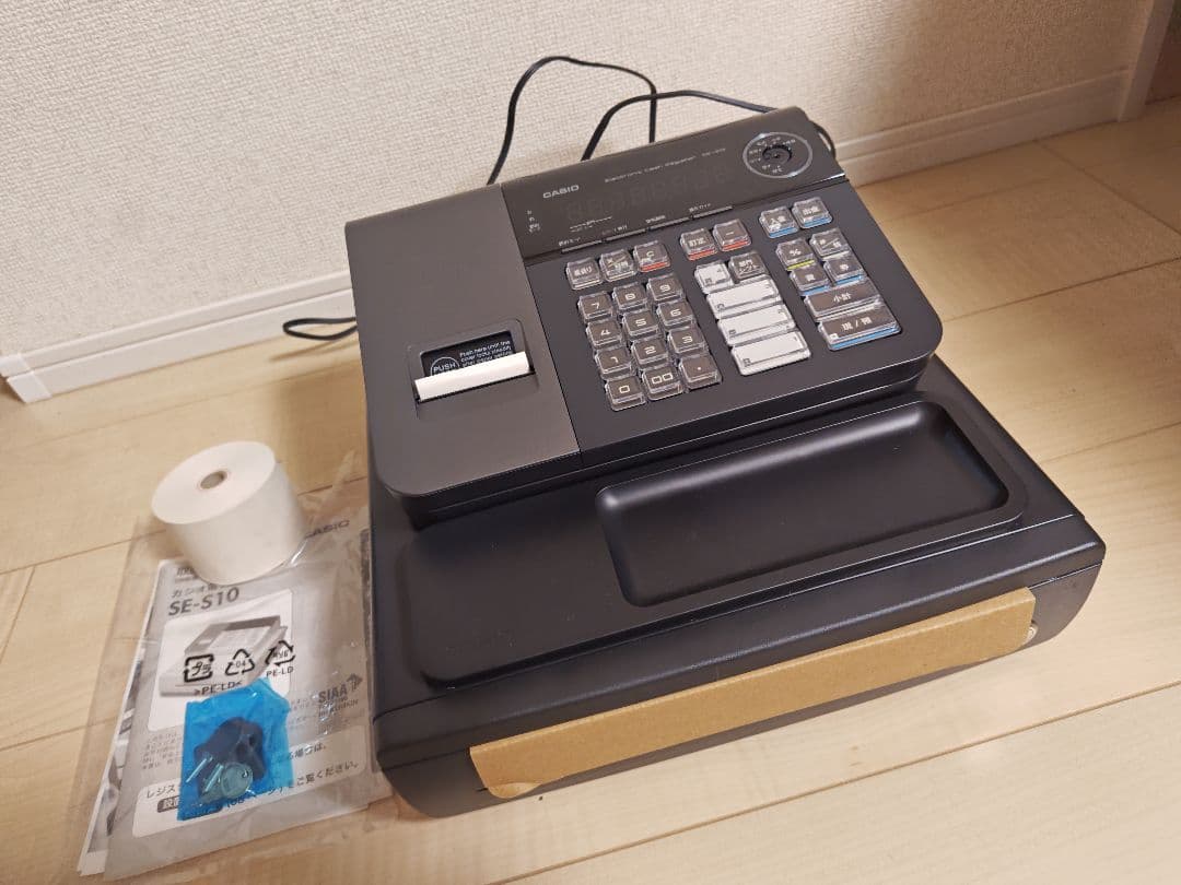 カシオレジスター　se-s10-bk 電子レジ