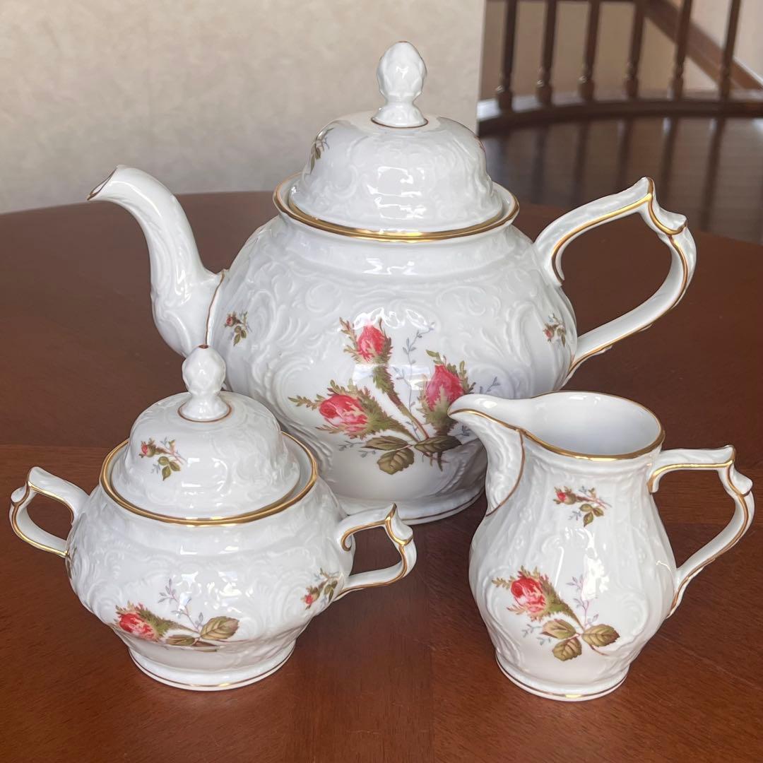 【美品】ローゼンタール★サンスーシモスローズ★ティーポットセット