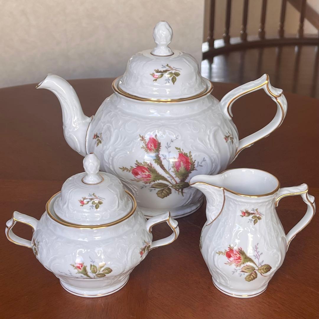 【美品】ローゼンタール★サンスーシモスローズ★ティーポットセット