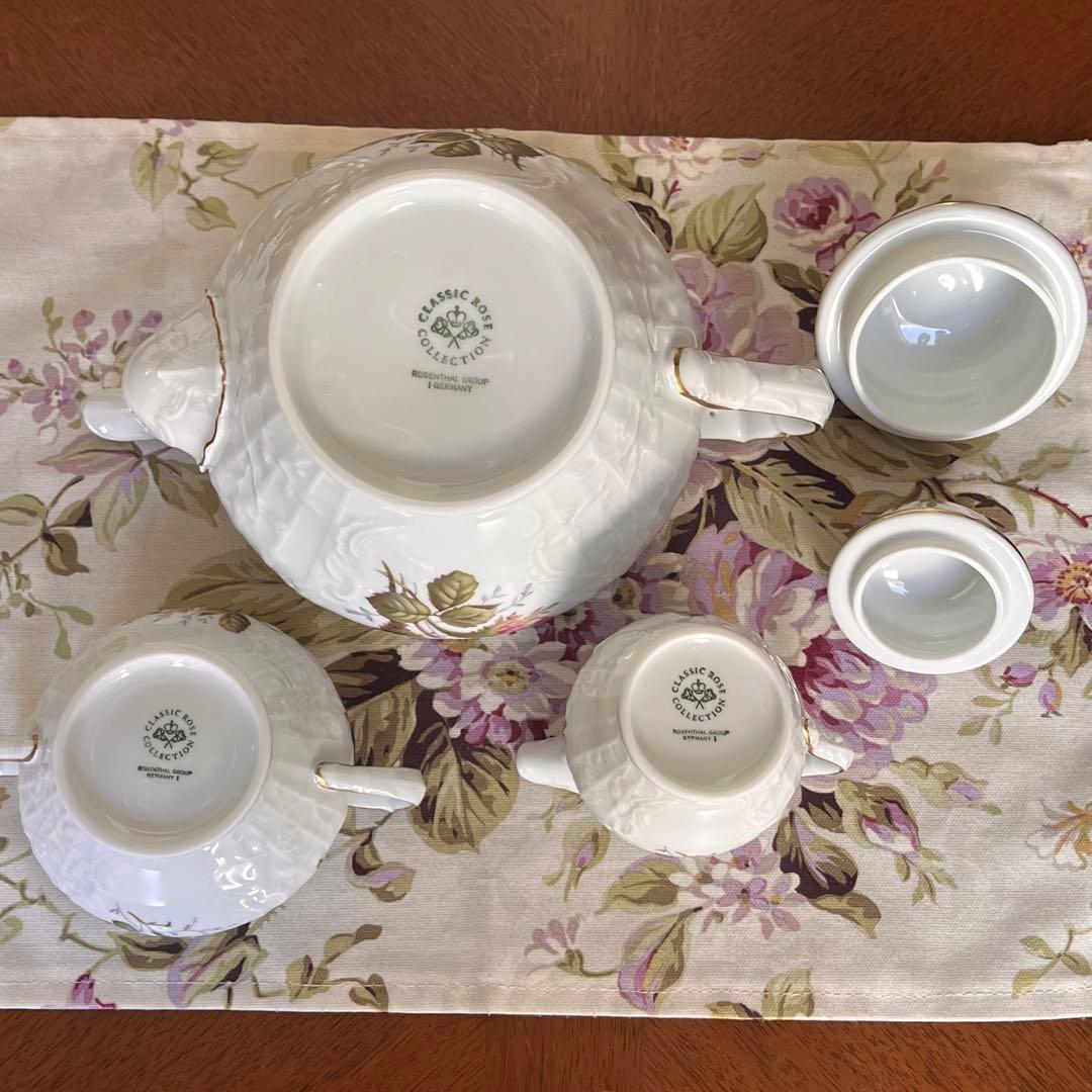 【美品】ローゼンタール★サンスーシモスローズ★ティーポットセット