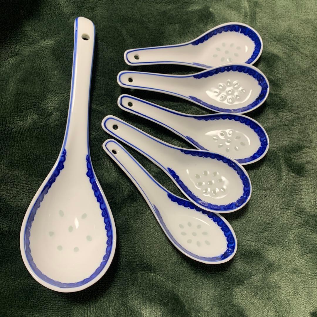 景徳鎮製　中華食器セット　花柄　ホタル陶器