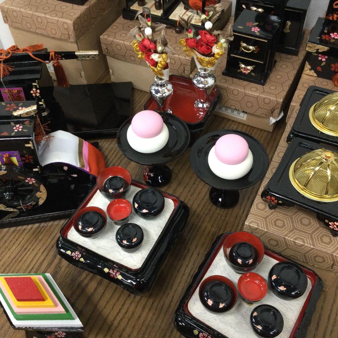 引き取り限定 雛人形 全15体 お道具 ひな祭り 女の子 お祝い ディスプレイ