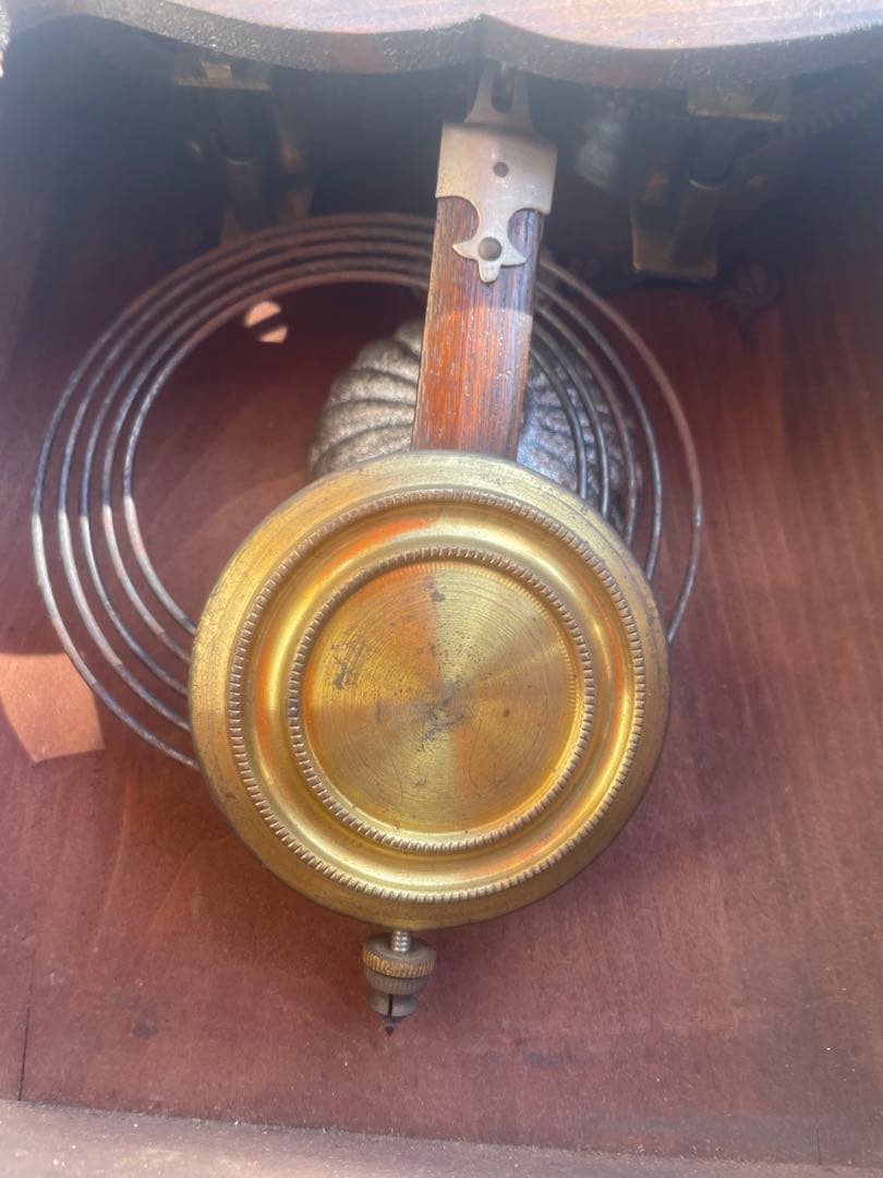 戦前 昭和五年 日本製 振り子掛時計 ゼンマイ式 古時計